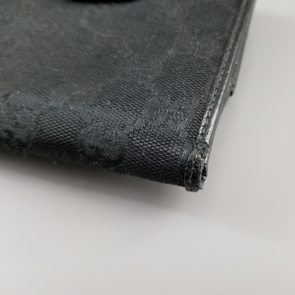 GUCCI GG Vintage Classic Double Sided Flap Wallet Signature Signature Italy - Picture 14 of 16